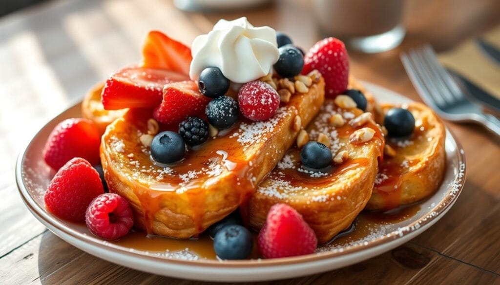 croissant french toast toppings