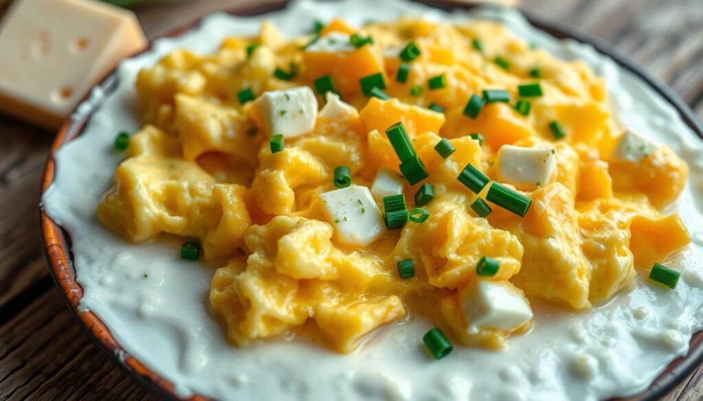 cheesy eggs